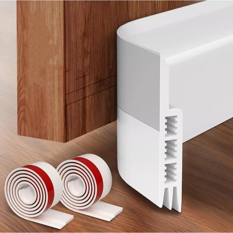 foto del prodotto rapanda guarnizione antipolvere per porte esterne, parapolvere per porte, guarnizione per finestre, fermaporta in silicone autoadesivo, blocca