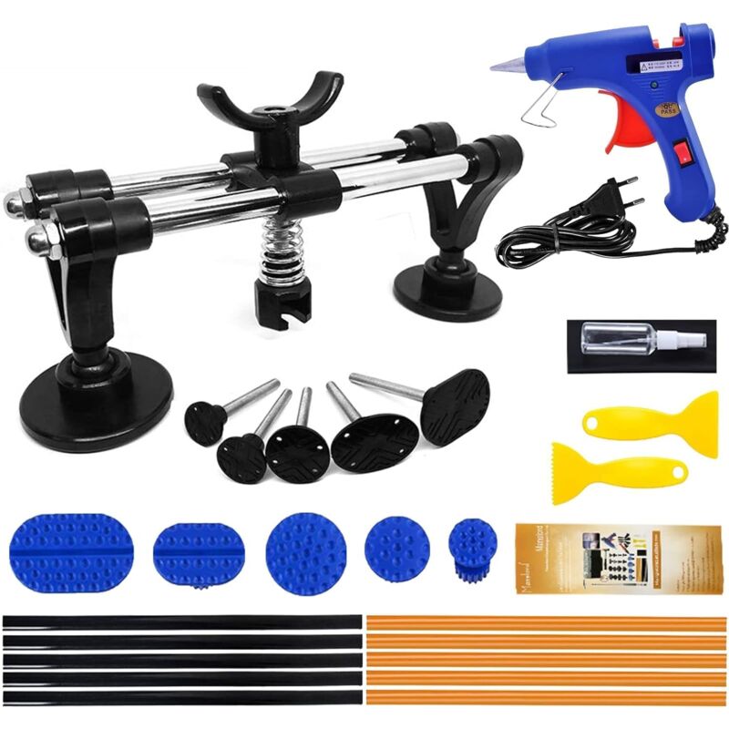 foto del prodotto rapanda kit per la rimozione delle ammaccature senza vernice per auto e ventosa per la carrozzeria, kit per la rimozione delle ammaccature con