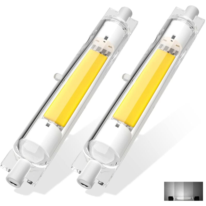foto del prodotto rapanda lampadina led r7s r7s led 118mm dimmerabile 13w bianco caldo 3000k senza sfarfallio, lampadina led r7s lineare 118mm sostituisce la lampada