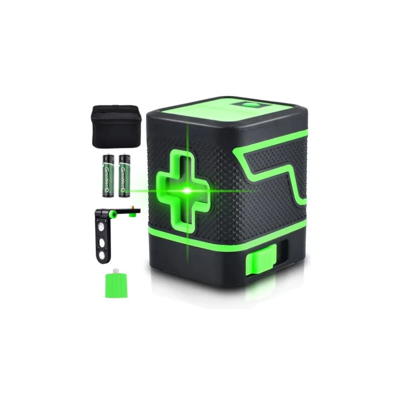 foto del prodotto rapanda livello laser forte luce linea sottile disegno automatico mini piccolo portatile 2 linee misuratore di livello di luce verde strumento di