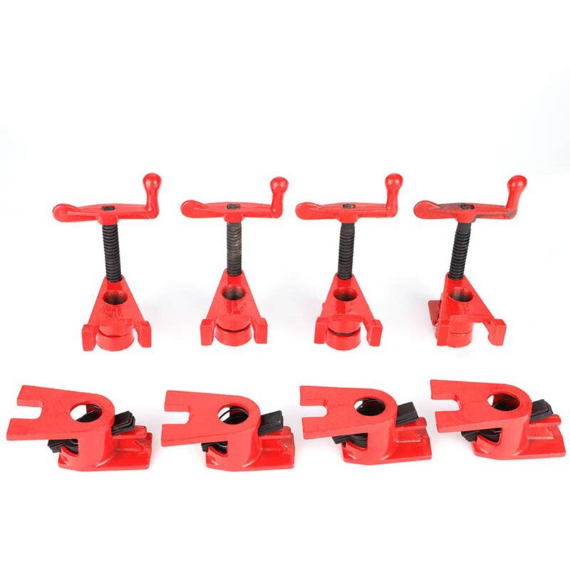foto del prodotto rapanda lot de 4 pinces d gagement rapide de 26,5 mm pour tabli de travail du bois, en fer et m tal, base large et robuste