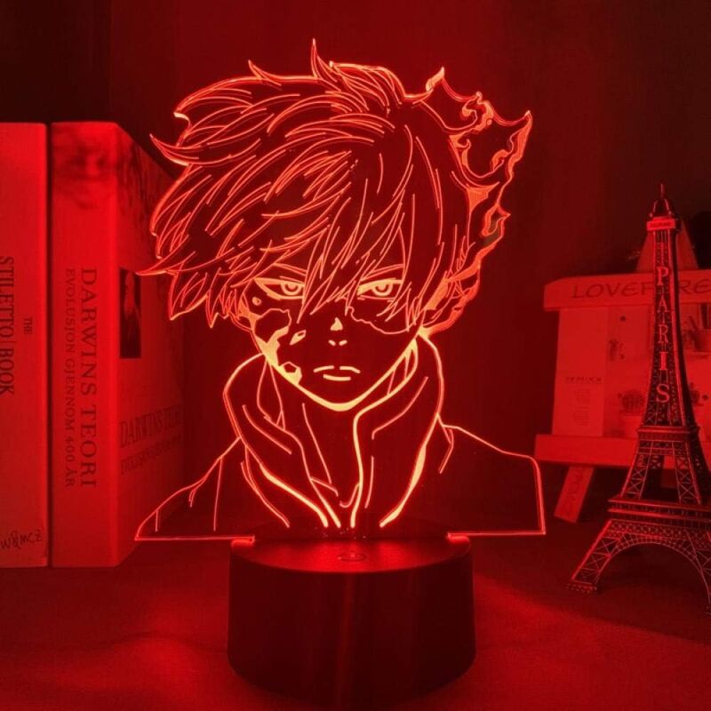 foto del prodotto rapanda luce notturna 3d anime my hero academia luce notturna a led per la decorazione della camera regalo di compleanno lampada 3d my hero academia