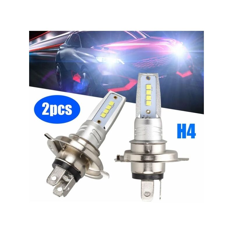 foto del prodotto rapanda luci per autolampadina fendinebbia per auto h4 led, 40w, 8000lm, abbaglianti e anabbaglianti estremamente luminosi