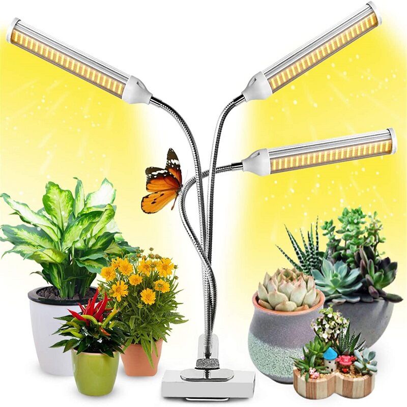 foto del prodotto rapanda luci per coltivazione per piante da interno, 315 led a spettro completo con 10 livelli dimmerabili, accensione spegnimento automatico e
