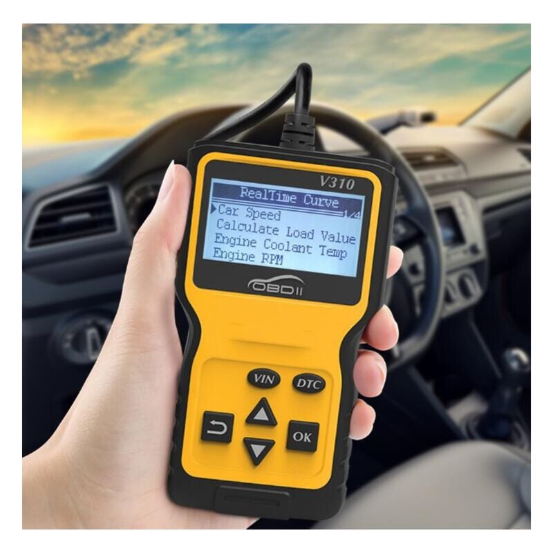foto del prodotto rapanda mp69033 lettore di codici di errore motore scanner universale obd2, strumento diagnostico can per tutte le auto con protocolli obd ii dal