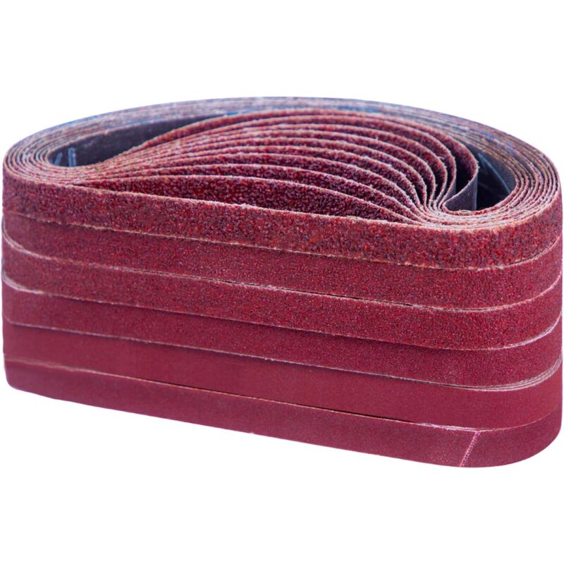foto del prodotto rapanda nastro abrasivo da 52020 mm, set di nastri abrasivi 10 x grana 40 60 80 120 180 240 320 400 600 800 ciascuna per levigatrici a nastro