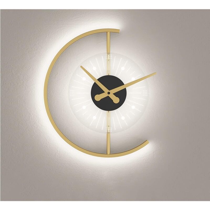 foto del prodotto rapanda orologio da parete a led leggero, orologio da parete digitale con regolazione a 3 livelli, cifre grandi sveglia per camera da letto,