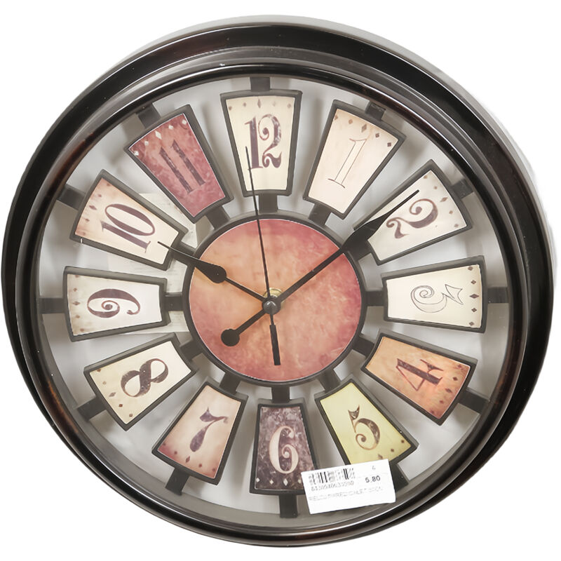 foto del prodotto rapanda orologio da parete stile retr con meccanismo al quarzo 30 cm accessori per la casa