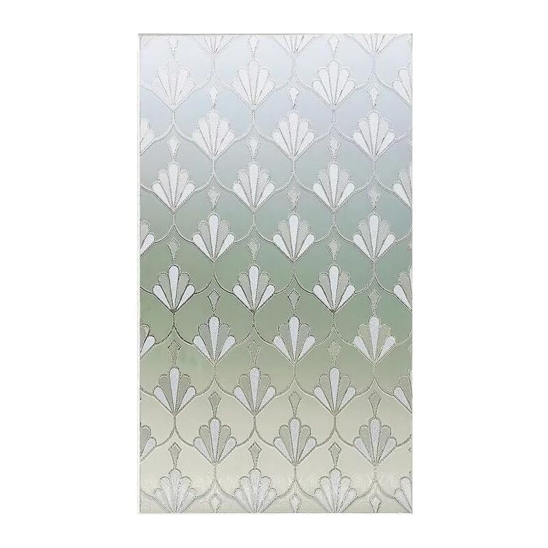 foto del prodotto rapanda pellicola per vetri autoadesiva per la privacy, motivo fiore della felicit , decorazione per il bagno 50 x 500 cm 