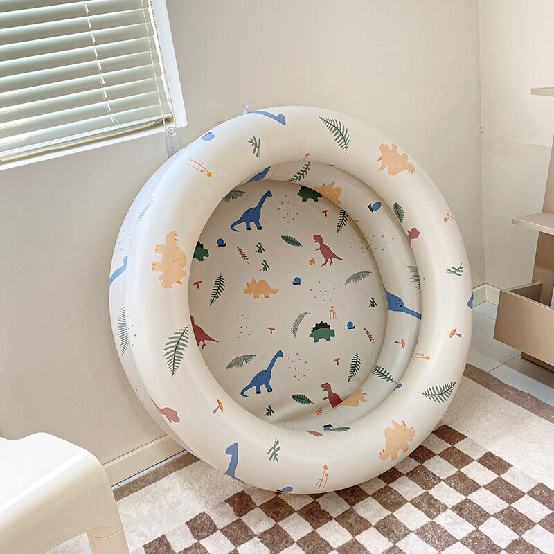foto del prodotto rapanda piscina rotonda per bambini, piscina gonfiabile per bambini, giocattoli per interni ed esterni, dinosauro animato 85 x 25 cm