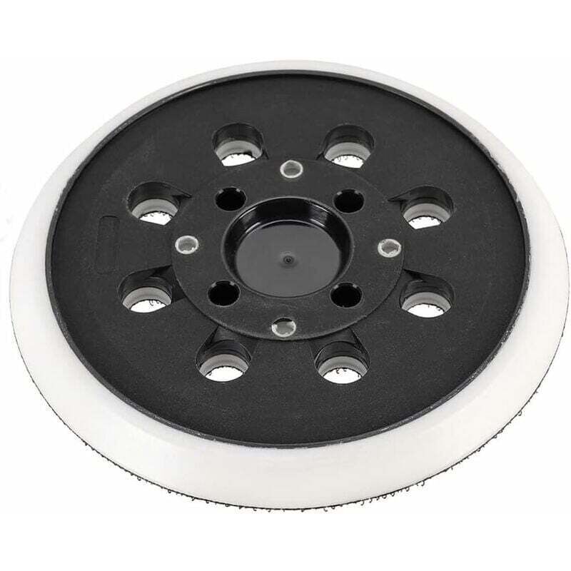 foto del prodotto rapanda platorello abrasivo con gancio e passante da 125 mm compatibile con bosch pex 300 ae 400 ae 4000 ae 125 mm, levigatrice eccentrica di poweka