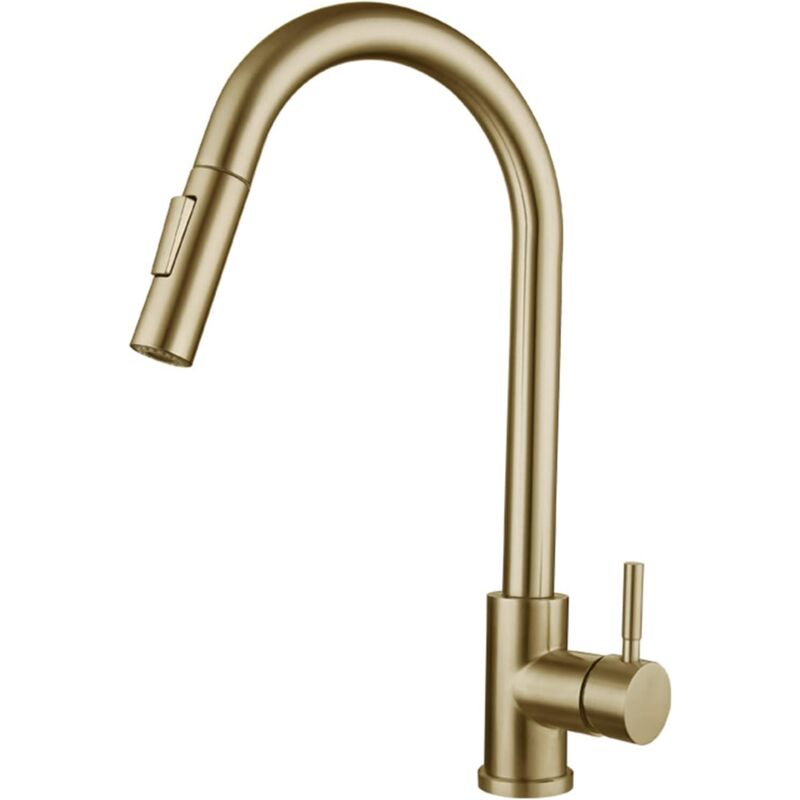foto del prodotto rapanda rubinetto da cucina touch con doccetta estraibile, rubinetto per lavello da cucina con maniglia singola per cucine rustiche moderne