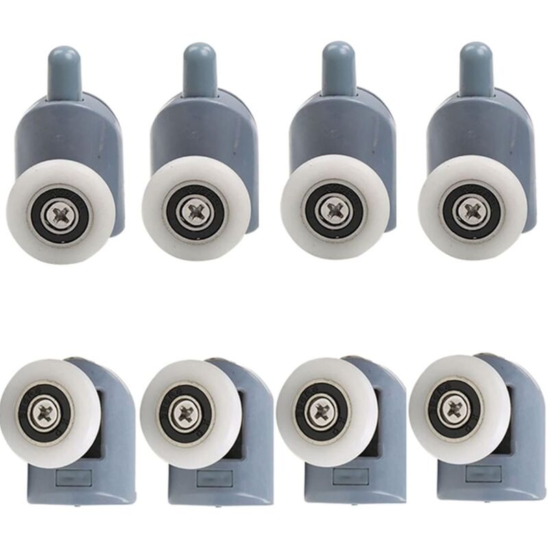 foto del prodotto rapanda rulli per porte doccia, set da 8, diametro 23 mm, per box doccia