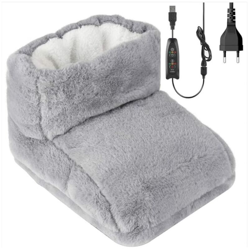 foto del prodotto rapanda scaldapiedi elettrico, coperta riscaldata, scaldapiedi elettrico con fodera lavabile, regolazione del calore con telecomando, 3