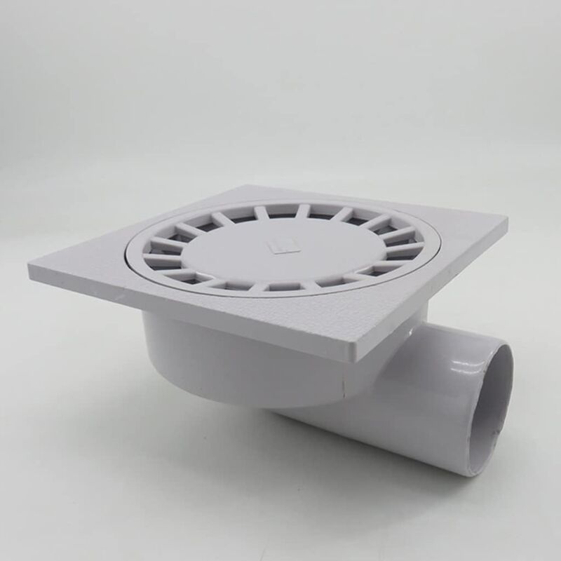 foto del prodotto rapanda scarico a pavimento, scarico a parete in pvc da 75 mm, scarico doccia per bagno in abs ad alta portata, scarico laterale ad alta portata,