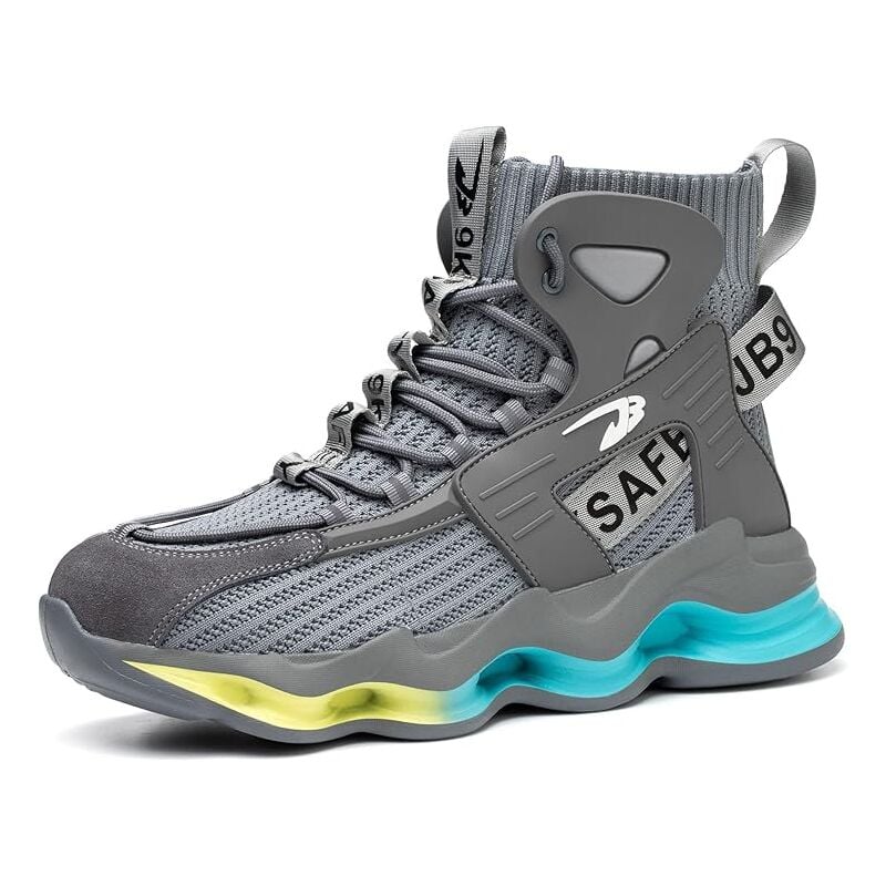 foto del prodotto rapanda scarpe con punta in acciaio per uomo e donna, unisex, leggere, sicure, antiperforazione, antiscivolo, per lavori edili e uso quotidiano 41