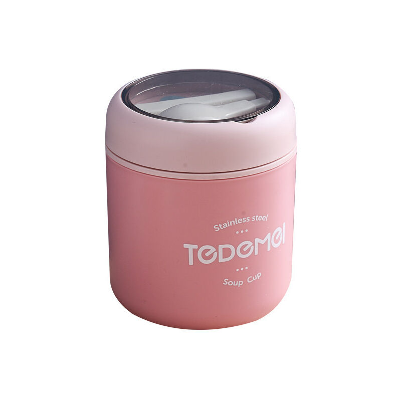 foto del prodotto rapanda scatola portaoggetti, tazza per cereali da asporto da 530 ml, scatola per pasti, ciotola per muesli da asporto con cucchiaio e coperchi per