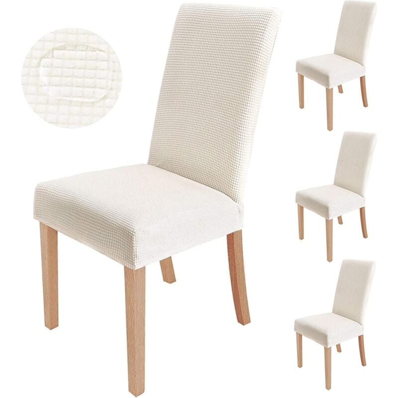 foto del prodotto rapanda set di 4 fodere per sedia elasticizzate universali fodera per sedia elasticizzata fodera per sedia elastica fodera per sedia decorativa