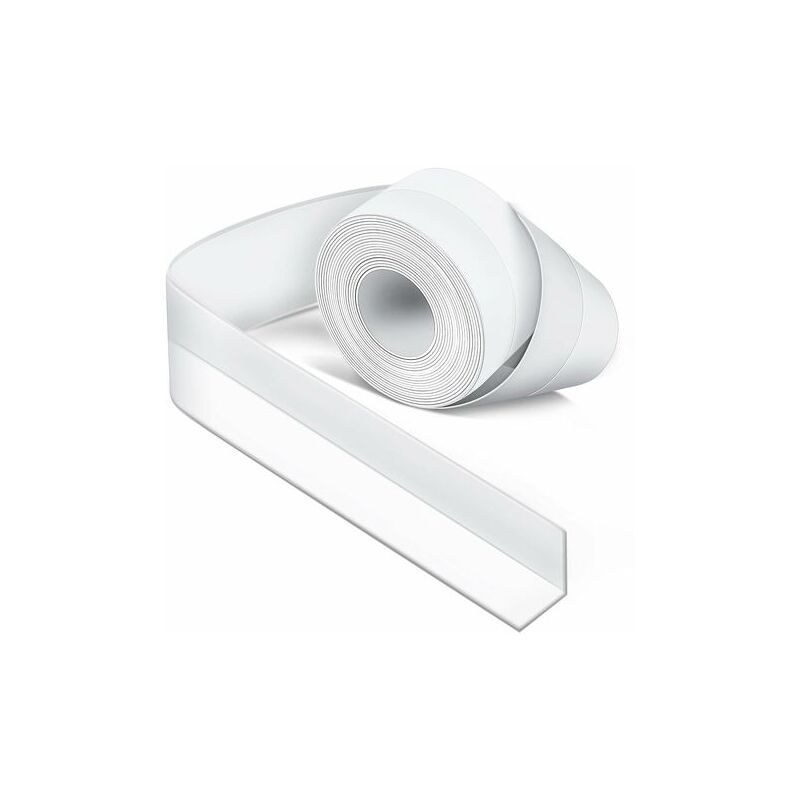 foto del prodotto rapanda sigillante per bagno in silicone bianco,nastro sigillante per cucina o bagno,nastro autoadesivo antimuffa e antiperdita adatto a molte