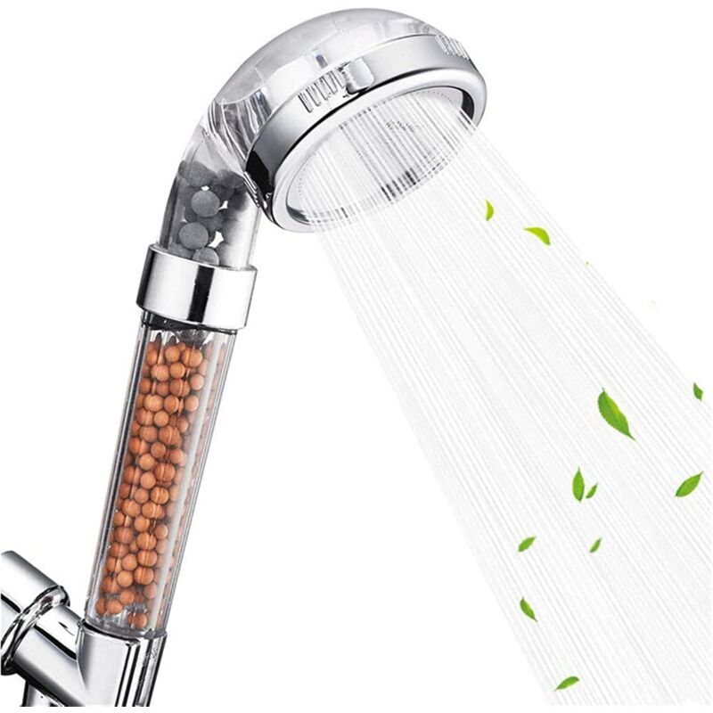 foto del prodotto rapanda soffione doccia ionico ad alta pressione, 3 modalit di filtraggio, soffione doccia portatile che purifica l acqua della doccia