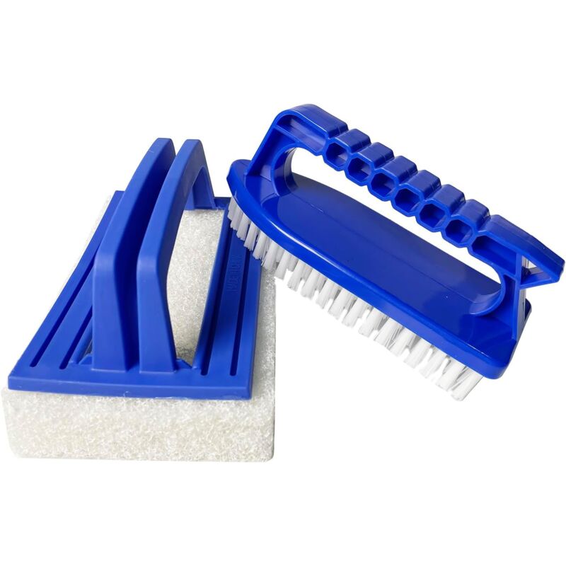 foto del prodotto rapanda spazzola per pavimenti e pareti della piscina, spazzola per piscina con manico, spazzola per piscina in plastica, spazzola manuale per