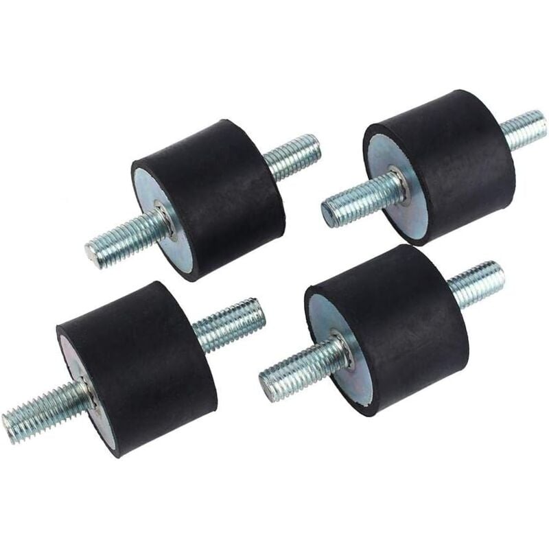 foto del prodotto rapanda staffa di montaggio pac aria aria 4 pezzi m10 40 x 30 isolatore in gomma antivibrante supporti antivibranti a doppia filettatura con