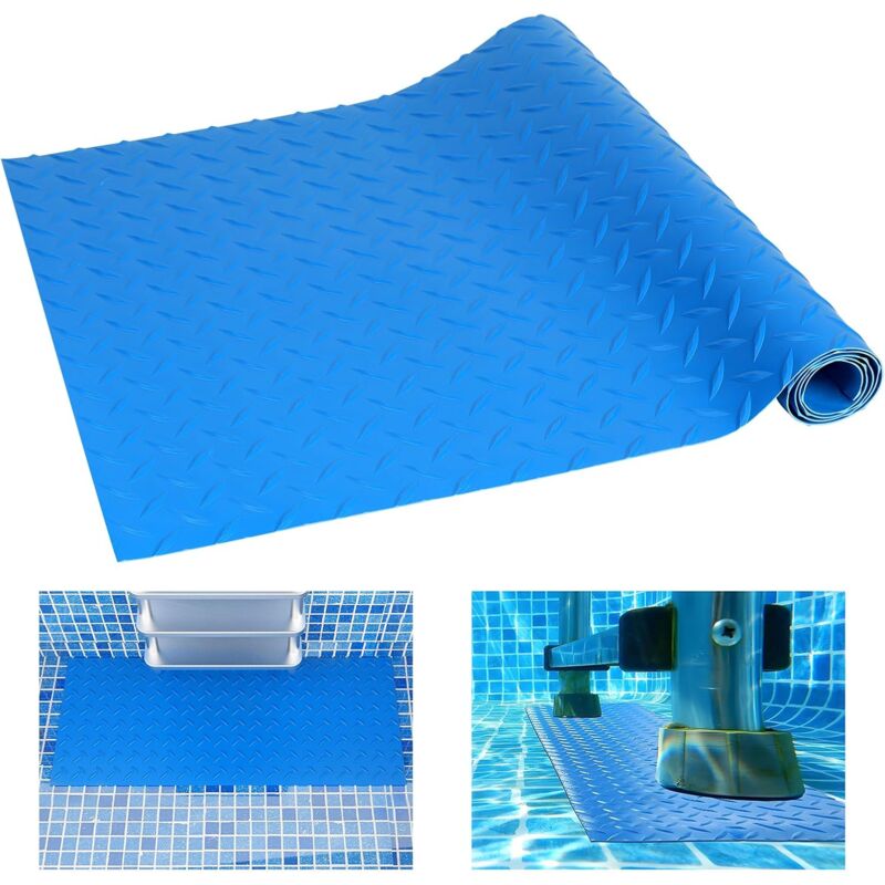 foto del prodotto rapanda tappetino per scaletta da piscina, 60x23 cm, tappetino per gradini da piscina, tappetino protettivo per scaletta da piscina, tappetino per