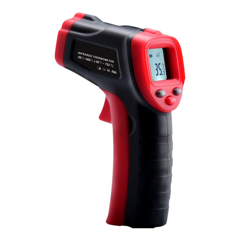 foto del prodotto rapanda termometro a infrarossi, 50 c 600 c 58 f 1112 f termometro laser senza contatto con emissivit regolabile, termometro per