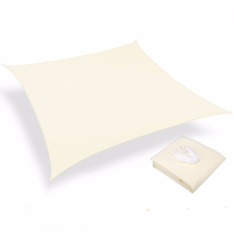 foto del prodotto rapanda vela ombreggiante rettangolare impermeabile, poliestere oxford 95 protezione uv, resistente agli strappi, protezione solare esterna per