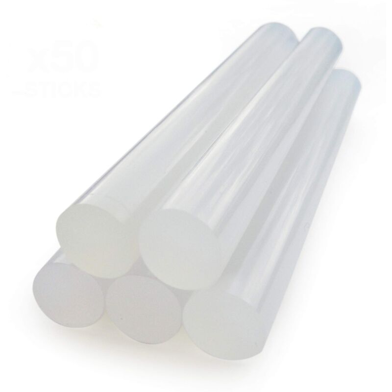foto del prodotto rapesco 1572 bastoncini ricarica colla a caldo tipo h, 150 x 7 mm, confezione da 50