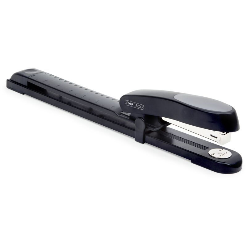 foto del prodotto rapesco r79026ns cucitrice a braccio lungo manta ray, capacit 20 fogli, nero