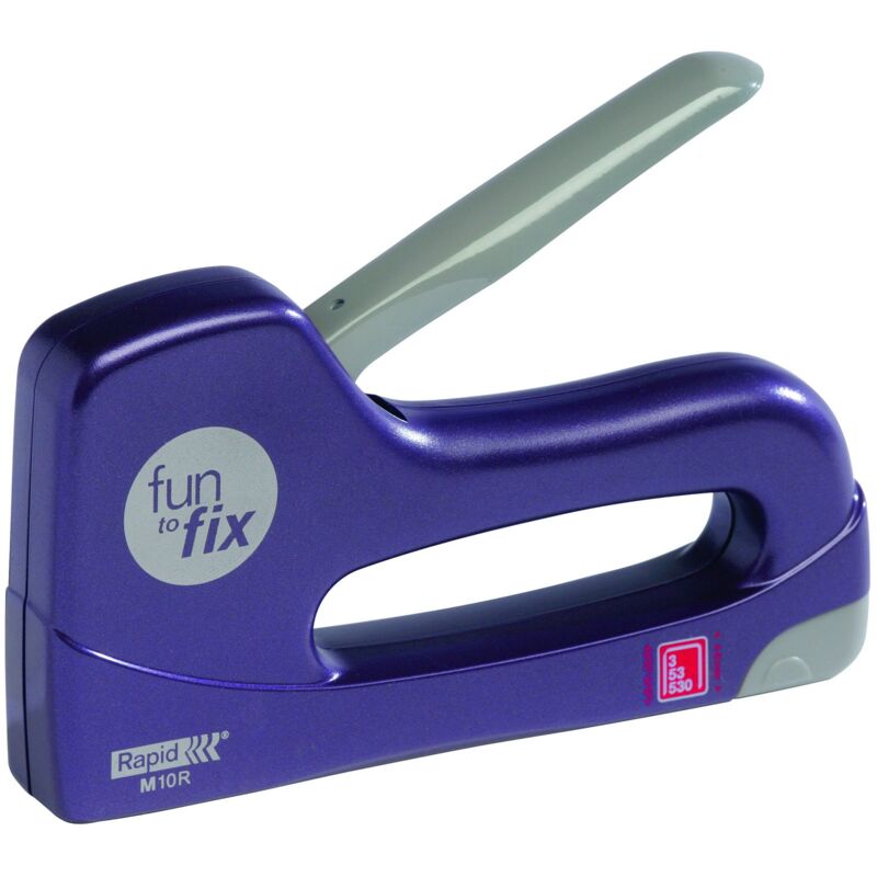 foto del prodotto rapid 23317500 fun2fix m10r graffatrice, viola