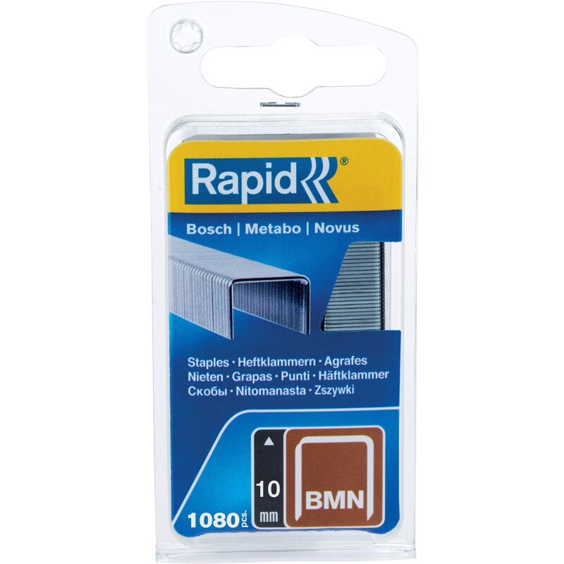 foto del prodotto rapid 40109557 bmn graffe a filo fine 10 mm, acciaio