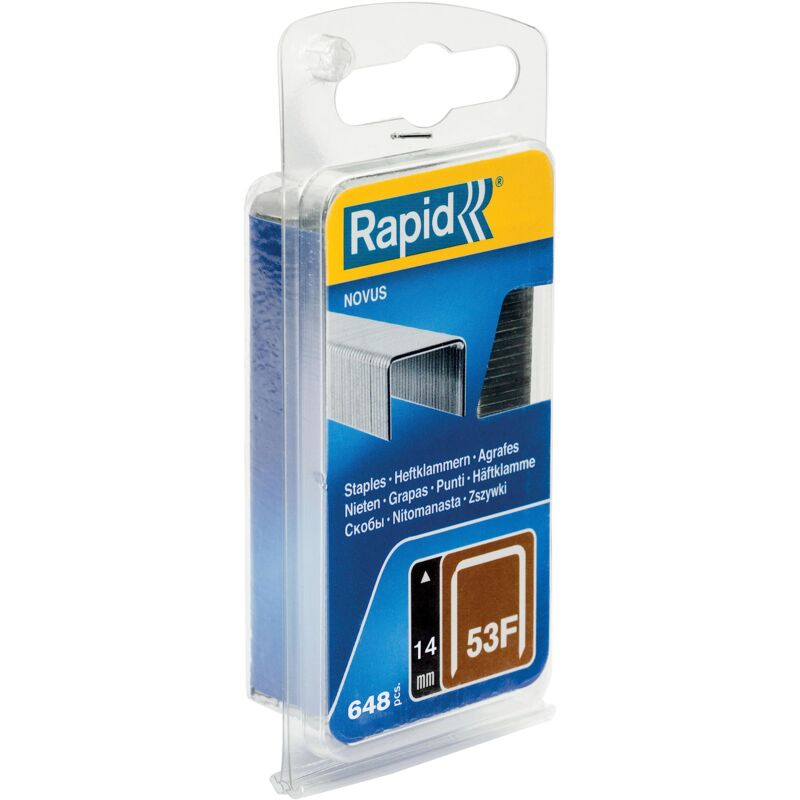 foto del prodotto rapid 5000558 no. 53f graffe a filo fine 14 mm, acciaio