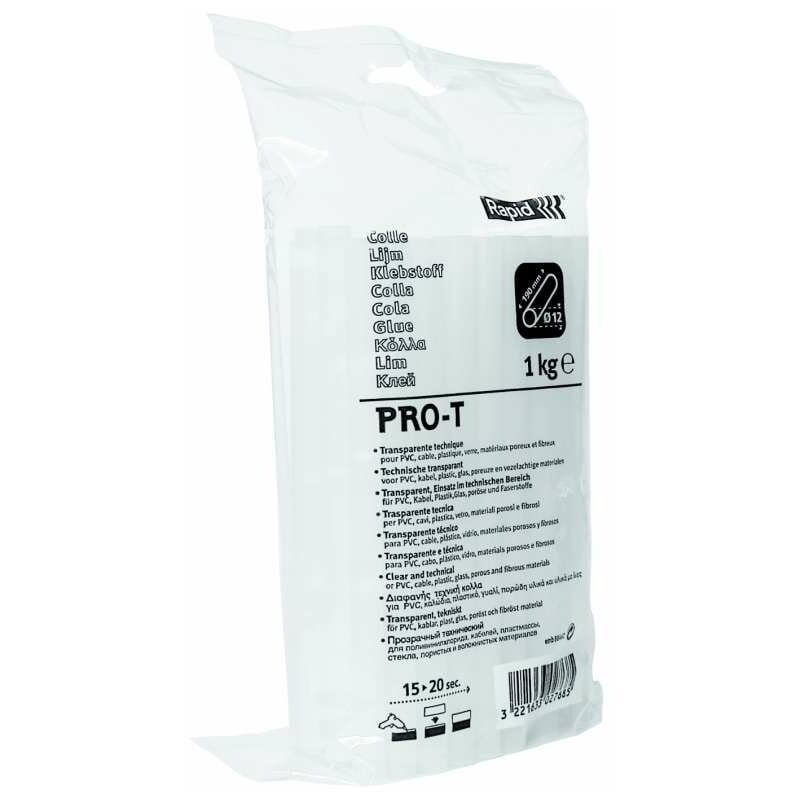 foto del prodotto rapid colla stick trasparente 12 x 190 mm 1 kg