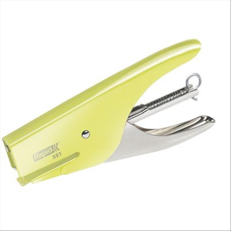 foto del prodotto rapid cucitrice a pinza retro s51, adatta a punti 21 4 mm, capacit 15 fogli, metallo, mellow yellow, 5000510