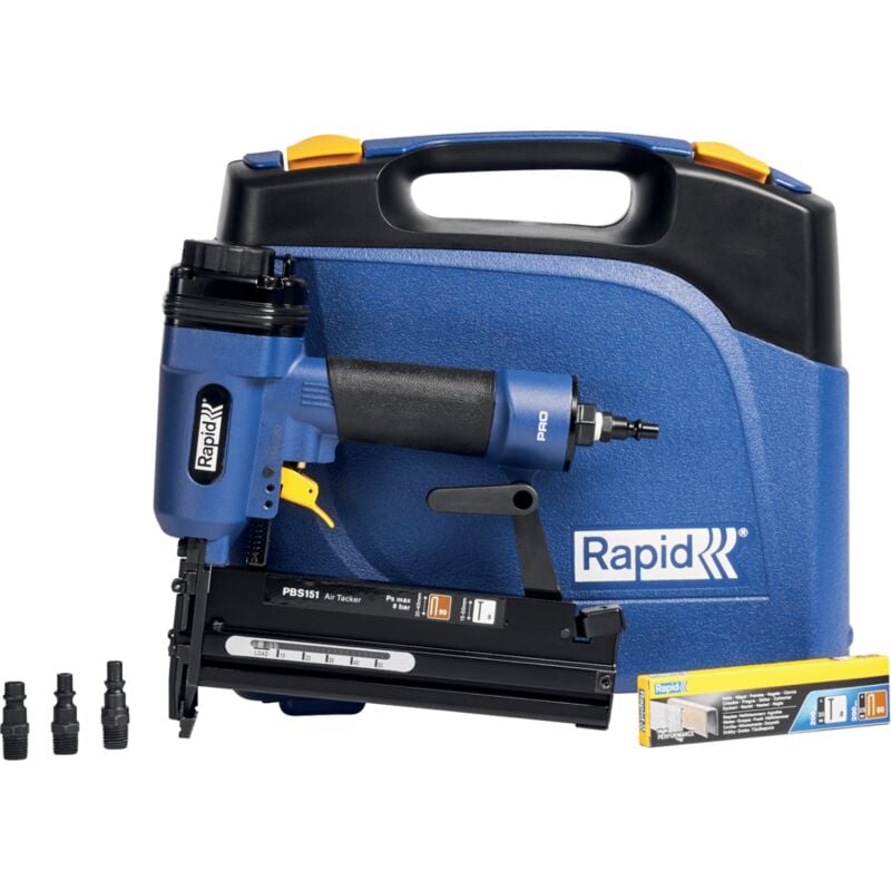 foto del prodotto rapid cucitrice aggraffatrice pneumatica professionale pbs151 per punti 90 20 40 mm 8 15 50 mm scatola isaberg 5000103