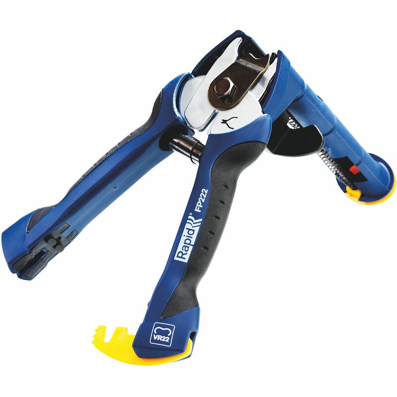foto del prodotto rapid fp222 pinza per anelli di fissaggio vr22 con caricatore capiente, impugnatura ergonomica morbida e manico di facile conservazione
