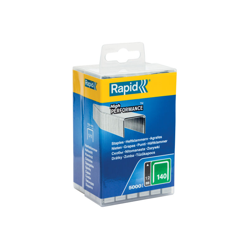 foto del prodotto rapid graffe e a filo piatto n. 140 12 mm conf. da 5.000 pz.