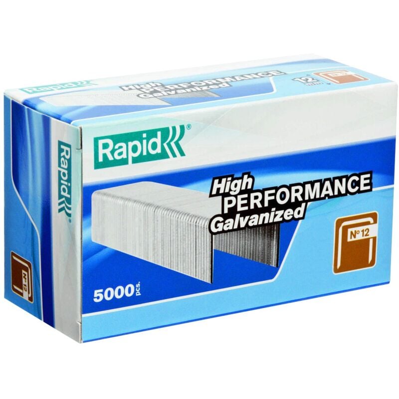 foto del prodotto rapid graffe per cucitrice pneumatica ps 141 h. 10 mm conf. 5000 pezzi