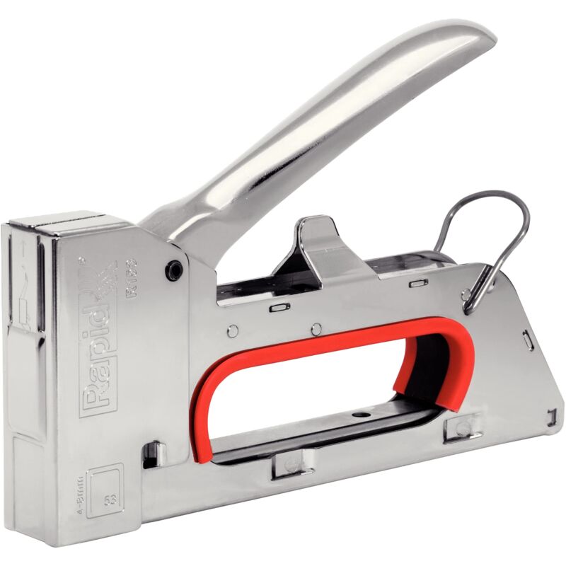 foto del prodotto rapid pro r153 graffatrice manuale per graffette per n. 13, dotata di impugnatura ergonomica, parti interne in acciaio, adatta a lavori di