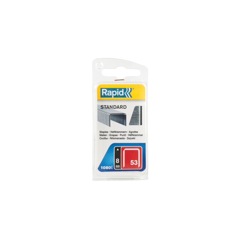 foto del prodotto rapid punti i in filo sottile n. 53 8 mm conf. da 1.060 pz.