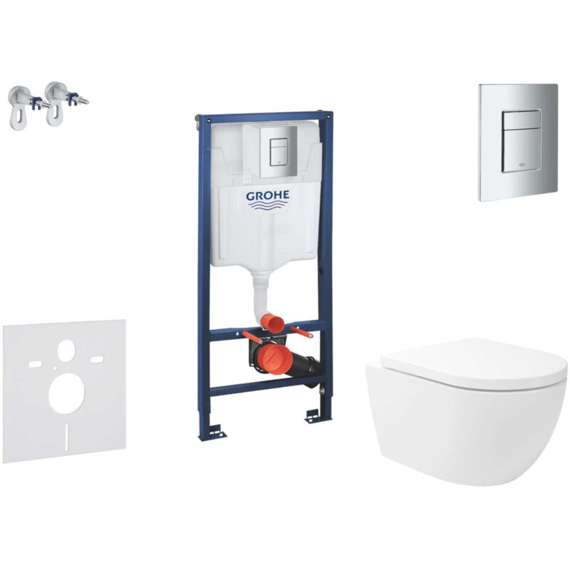 foto del prodotto rapid sl set con modulo di installazione, vaso wc oudee vortex e copriwater softclose, placca di comando skate cosmopolitan, cromo sani11ba3107