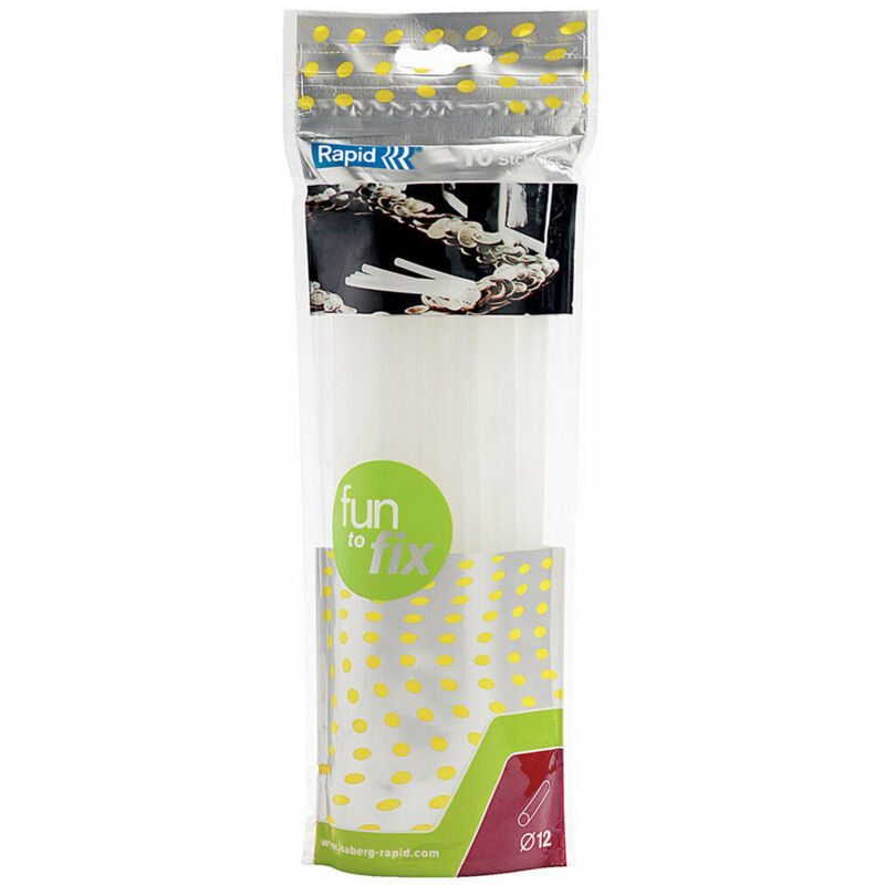foto del prodotto rapid stick di colla a caldo fun to fix 23499500 12 x 190 mm trasparente 10 unit 