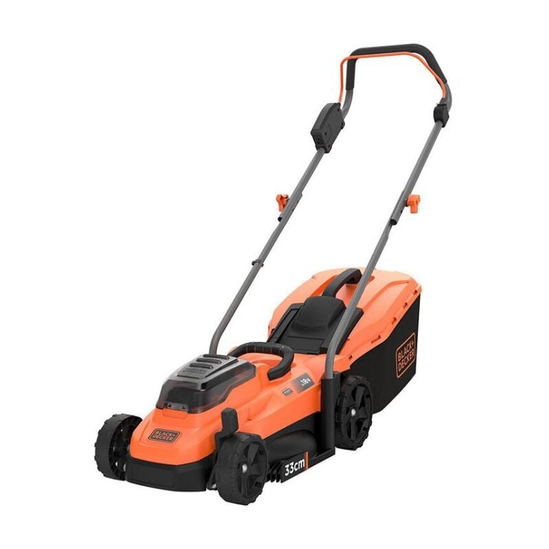 foto del prodotto rasaerba a batteria 18v 33 cm - black+decker - con 2 batterie 18v 2.0ah - caricabatterie - bcmw3318l2-qw