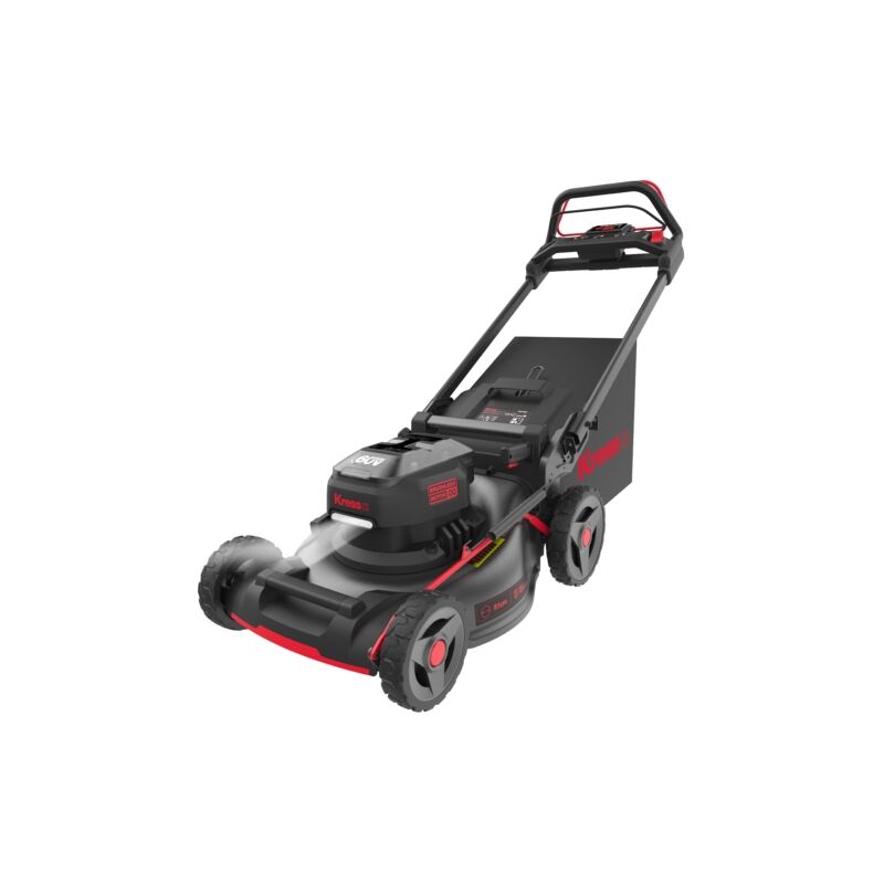 foto del prodotto rasaerba a batteria kress kg760e.9 60v 51 cm semovente senza batteria e carica