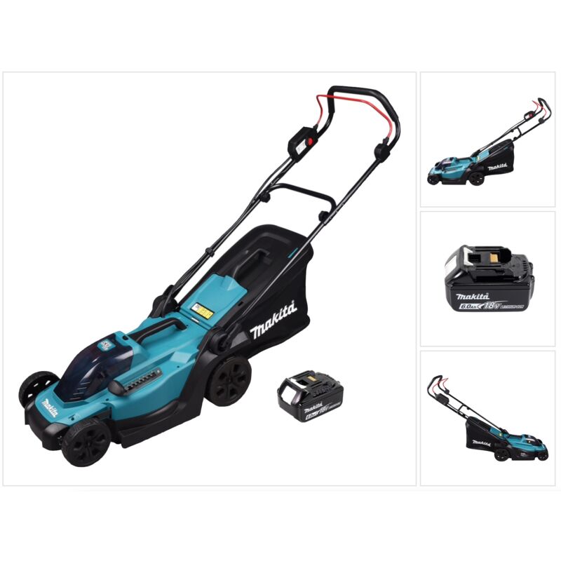 foto del prodotto rasaerba a batteria makita dlm 330 g1 18 v 33 cm 30 l 1x batteria 6,0 ah senza caricabatterie