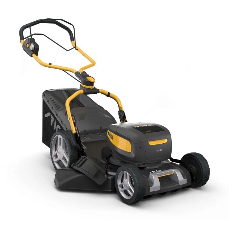 foto del prodotto rasaerba a batteria stiga combi 753e v kit con 2 batterie e caricabatteria