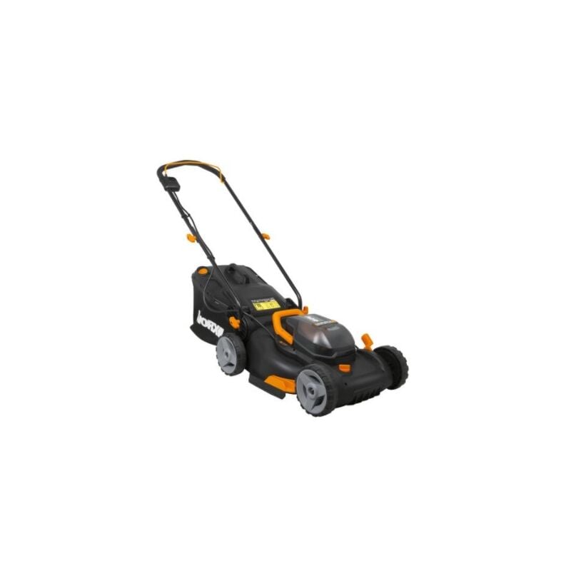 foto del prodotto rasaerba a batteria worx wg743e con 2 batterie 20v 20v e caricabatterie doppio