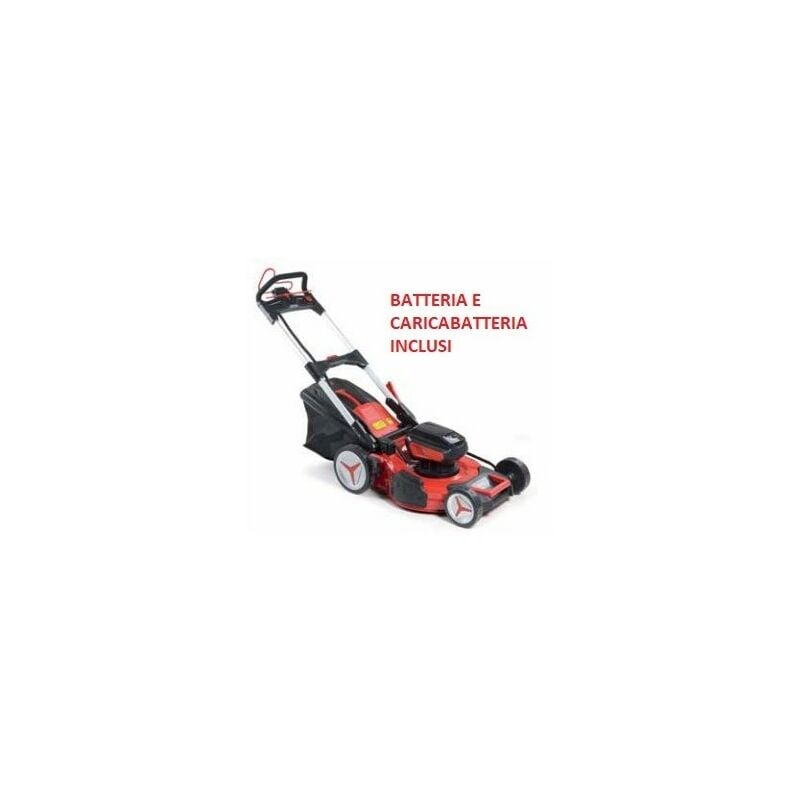 foto del prodotto rasaerba a trazione in acciaio 46 cm blue bird r3s40v 2 batterie incluse